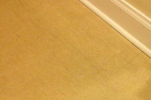 Scratches on a Marmoleum floor
